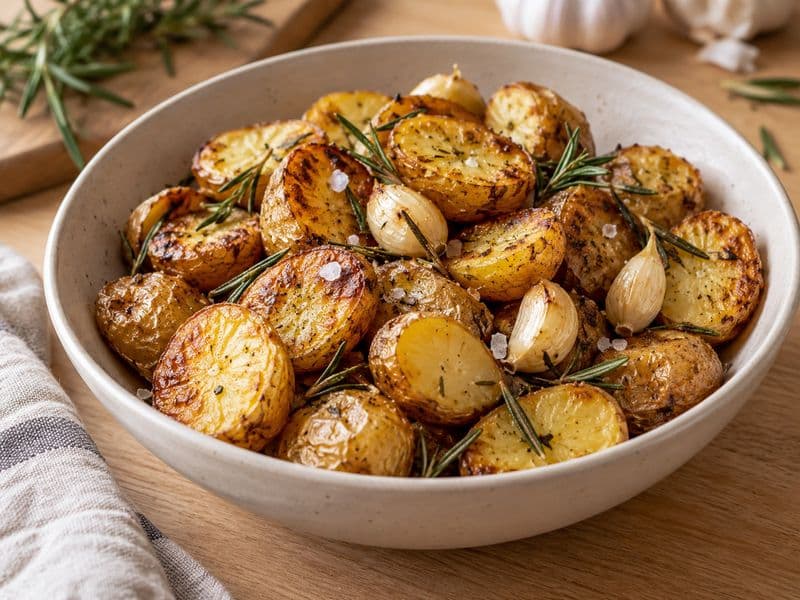 Krieltjes met rozemarijn en knoflook